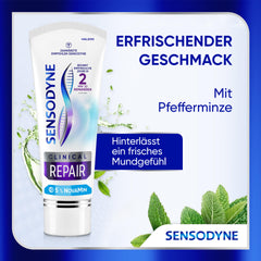 Sensodyne Clinical REPAIR, zobu pasta jutīgiem zobiem ar 5% NovaMin, ilgstošai atvieglošanai, 75 ml
