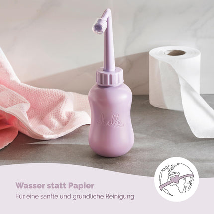 Livella | Intīmā duša violetā krāsā (400 ml) – Izstrādāts Vācijā – Maigai un higiēniskai intīmās zonas tīrīšanai – Uzlabota labsajūta pēcdzemdību periodā – Ideāli piemērots kā ceļojumu bidē un dušas kapsula