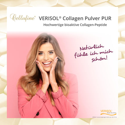 Cellufine® Premium VERISOL kolagēna pulveris 300 g | Skaistuma kolagēna pulveris ar bioaktīviem kolagēna peptīdiem | dabīgs un bez konservantiem, 120 porcijas ar ļoti augstu biopieejamību