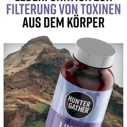 Hunter &amp; Gather jēra aknas 90 kapsulas | Uztura bagātinātājs, kas ražots no brīvās turēšanas, ar zāli barotas Islandes jēra gaļas | 100% neapstrādātas, liofilizētas jēra aknas | Bez GMV barošanas, antibiotikām vai hormoniem