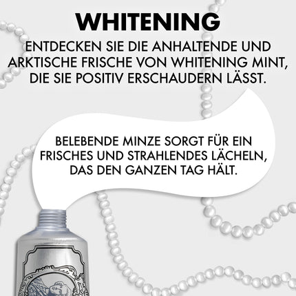 Marvis Whitening Mint zobu pasta, 85 ml, Balinoša zobu pasta veicina dabisku zobu balināšanu, zobu pasta noņem aplikumu un nodrošina ilgstošu svaigumu.