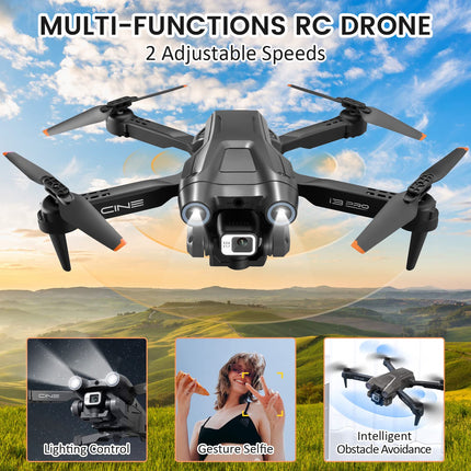 Mingfuxin salokāms drons ar kameru iesācējiem, RC kvadrokoptera drons ar lietotni WIFI FPV tiešraides video, augstuma noturēšana, bezgalvas režīms, vienas taustiņa pacelšanās un nosēšanās pieaugušajiem un bērniem