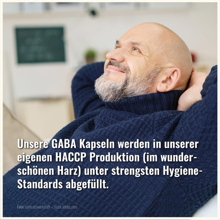 GABA kapsulas ar augstu devu – 500 mg vienā kapsulā – 270 kapsulas pa 500 mg katra – vegāns – gamma aminosviestskābe – GABA augsta deva – 100% dabīgs, bez piedevām – pašu ražots