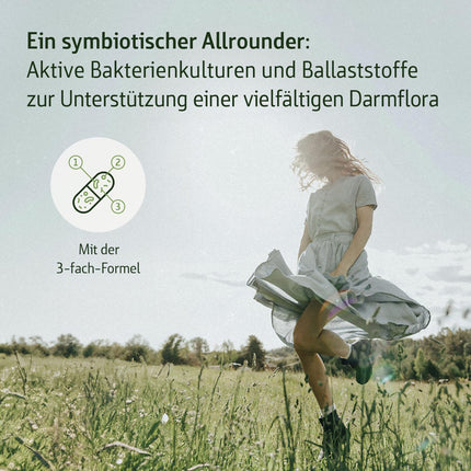 Combi Flora SymBIO - Probiotika ar 13 baktēriju celmiem + akācijas šķiedrvielām - 60 vegānas kapsulas - Ar aizkavētu iedarbību - Augsta deva
