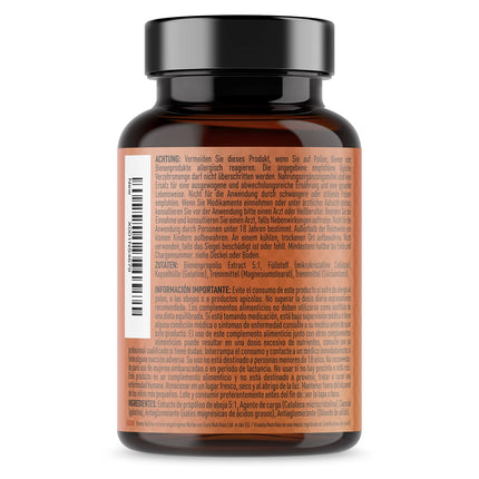 Bišu propolisa kapsulas — 2000 mg propolisa ekvivalents vienā porcijā — 180 kapsulas (3 mēnešu krājumi) — 400 mg dabīga 5:1 bišu propolisa ekstrakta x 90 porcijas