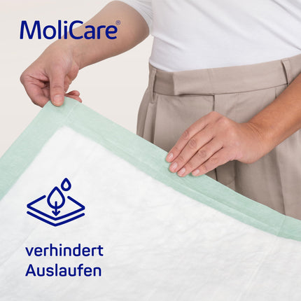 MoliCare Premium gultas paklājiņš 5 pilieni: gultas aizsargpaklājiņš ar absorbējošu serdi, kas izgatavota no celulozes pārslām, 60x90 cm, 4x25 gabali