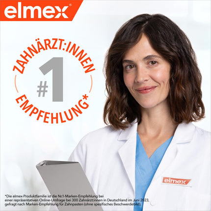 elmex zobu pasta junioriem 6-12 gadi 75 ml – medicīniska zobu tīrīšana ar 1400 ppm fluorīda saturu ļoti efektīvai aizsardzībai pret kariesu – stiprina jaunus, pastāvīgus zobus