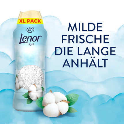 Lenor Light Veļas Smaržas Fresh Cotton Blossom 495g, Maigam, ilgstošam svaigumam