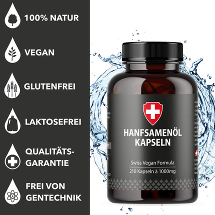 Kaņepju eļļa mīkstās želejas kapsulās | Augsta deva ar 1000 mg vienā kapsulā | Autors: Active Swiss | Aukstā spieduma izturēšanas laiks 210 dienas / 7 mēneši