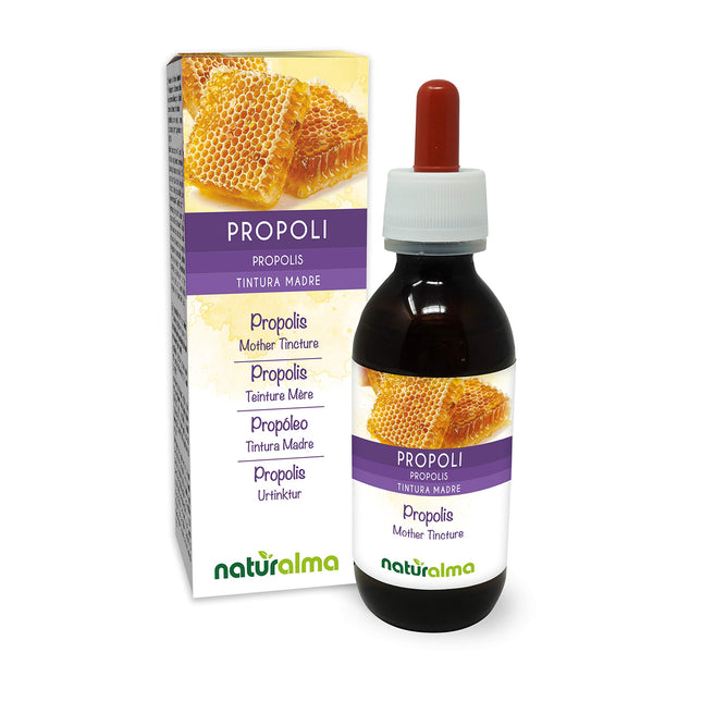 Propoliss (propoliss) sveķi bezalkoholiskā mātes tinktūra Naturalma - šķidrā ekstrakta pilieni 120 ml - uztura bagātinātājs