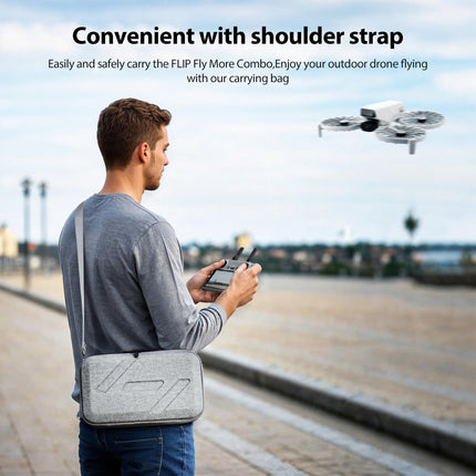 Tomat Flip Bag, pārnēsājama plecu soma DJI Flip Fly More Combo, atbalsta 3 baterijas, futrālis ar RC 2/N3 tālvadības pulti