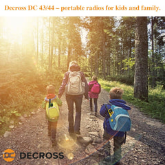 DC DECROSS rācijas bērniem un pieaugušajiem, 2 rāciju komplekts līdz 4 km, PMR446 16 kanāli, VOX, lukturītis, dāvana zēniem un meitenēm vecumā no 4, 5, 6, 7, 8 gadiem, pārgājieni, kempings (zaļš + akumulators)