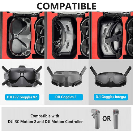 FPVtosky soma DJI Avata (DJI Goggles V2/Goggles 2/Goggles Integra), ūdensnecaurlaidīga soma Avata, DJI Avata aksesuāru soma DJI Motion/RC Motion 2/FPV tālvadības pultij 2
