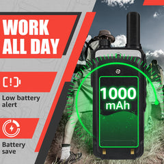 Retevis RB647 rācija, IP67 ūdensizturīga rācija, PMR446 16 kanāli, profesionāls divvirzienu rācija, 1000 mAh, VOX rācijas skolai, apsardzei un glābšanas dienestam (melnas, 3 gab. iepakojumā)