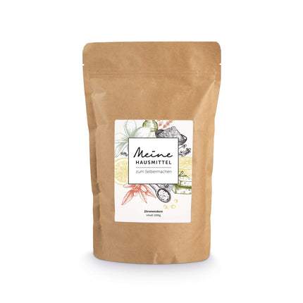 HANSE PRO citronskābe, 1 x 1000 g | Pulveris | Dabīgs mājsaimniecības līdzeklis | Augstas kvalitātes pārtikas kvalitātes produkts | Atkaļķotājs | Konservants