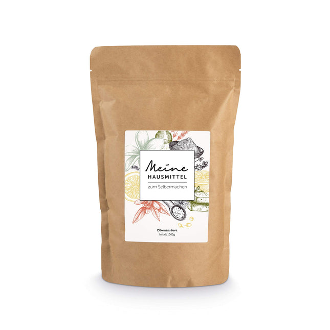 HANSE PRO citronskābe, 1 x 1000 g | Pulveris | Dabīgs mājsaimniecības līdzeklis | Augstas kvalitātes pārtikas kvalitātes produkts | Atkaļķotājs | Konservants