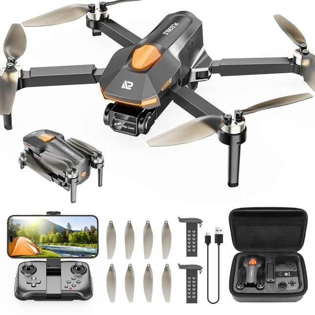 PLEGBLE drons ar kameru bērniem un pieaugušajiem, bezkontaktu motora mini drons FPV RC kvadrokopters ar WiFi 1080P, augstuma noturēšana, 3D apgriešana, bezgalvas režīms, rotaļlietas un dāvanas zēniem iesācējiem
