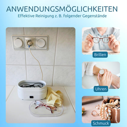 PURIVITA® ultraskaņas tīrīšanas koncentrāts [500 ml] - tīrīšanas līdzeklis ultraskaņas ierīcēm - tīrīšanas šķidrums ultraskaņas tīrītājiem - ultraskaņas tīrīšana brillēm, rotaslietām, zobiem un monētām