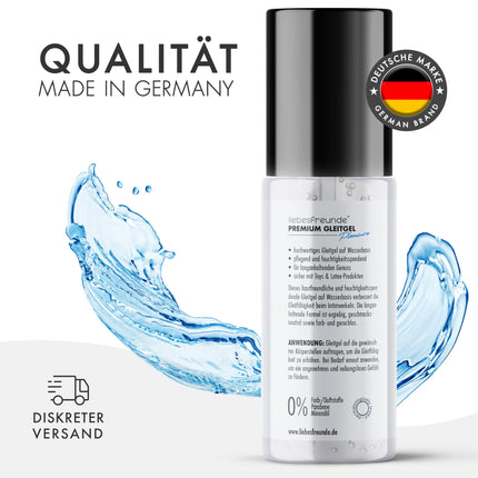 Liebesfreunde® lubrikanta gels seksam un seksa rotaļlietām - īpaši gluds - lubrikants uz ūdens bāzes, 100 ml