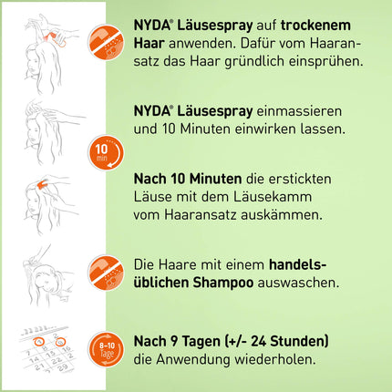 NYDA utu aerosols: kompensējama galvas utu ārstēšanas metode bērniem un pieaugušajiem, 50 ml