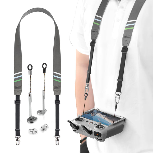 STARTRC siksna RC 2/RC/RC Pro kontrolierim, kakla siksna, pārnēsāšanas josta DJI Mini 4 Pro/Mini 3 Pro/Mavic 3/Mini 3/Air 3S drona tālvadības pults siksniņas piederumi
