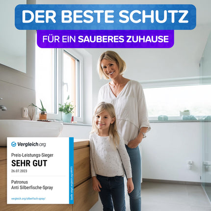 Patronus sudrabzivtiņu aerosols ar tūlītēju iedarbību 500 ml – efektīvs atbaidītājs pret sudrabzivīm un sudrabainajām zivtiņām – ļoti efektīva alternatīva sudrabzivtiņu ēsmai un slazdiem, ar maigu citrusaugļu aromātu