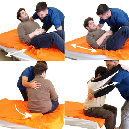 PEPE Mobility - Bīdāmā palaga gultas pacientiem 200x100 cm, bīdāmās palaga kopšana, gultasveļas pārnešana, bīdāmās palagas pacienta pārvietošana