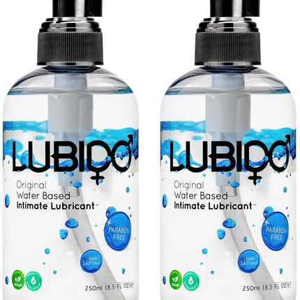 Lubido oriģinālais uz ūdens bāzes veidotais lubrikants bez parabēniem - 250 ml (2 iepakojumi)