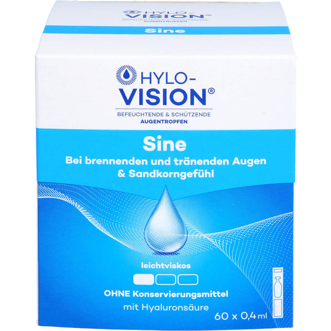 Hylo-Vision Sine vienreizējās devas pipetes