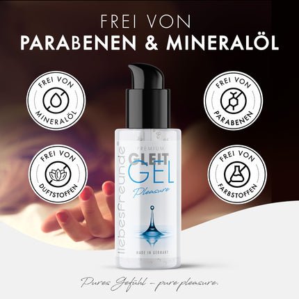 Liebesfreunde® lubrikanta gels seksam un seksa rotaļlietām - īpaši gluds - lubrikants uz ūdens bāzes, 100 ml