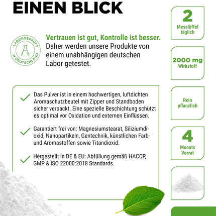 D-mannozes pulveris - 250 g - (4,1 mēneša piegāde) - No augu fermentācijas - Laboratorijā pārbaudīts - Tīrs un dabīgs - Bez piedevām - Vegāns