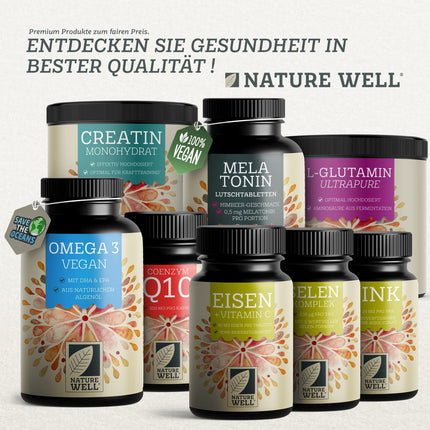 Augstas devas B12 vitamīns — 365 tabletes ar 500 µg B12 vitamīna + 200 µg folskābes vienā tabletē — ar metilkobalamīnu, adenozilkobalamīnu un hidroksokobalamīnu (B12 vitamīnu) — laboratoriski pārbaudīts ar sertifikātu — 100% vegāns