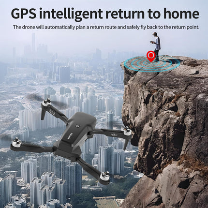 GPS drons ar 4k kameru pieaugušajiem un bērniem, RGB LED gaisma, 90° elektriski regulējama lēca, profesionāls GPS drons, 5 GHz WiFi tiešraides video, RC FPV F417 drona automātiska atgriešanās, sekojiet man, rokassoma, svars zem 250 g