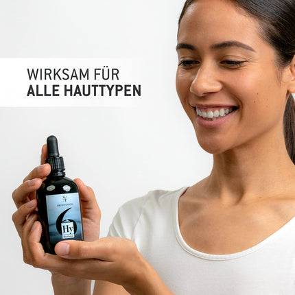 SKINFUSION 6-kārtīgs Bio Hyaluron Serum augstas devas 100 ml – vegāns multihialuronskābes komplekss ar pastiprinošām sastāvdaļām, piemēram, bioglikomannānu, alveju, urīnvielu – tīra, mitrinoša kopšana, efektivitātes uzvarētājs