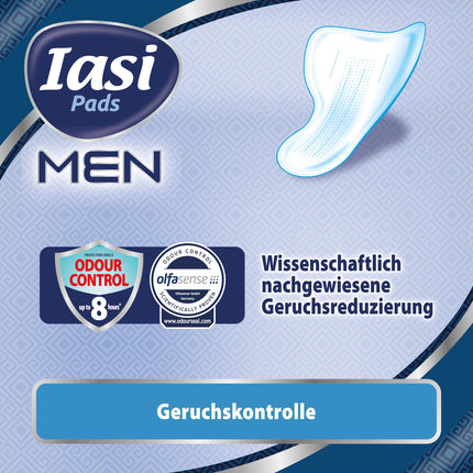 IASI Men Super Level 3, ieliktnīši vieglas līdz vidēji smagas urīna noplūdes gadījumā vīriešiem, 10 gabali