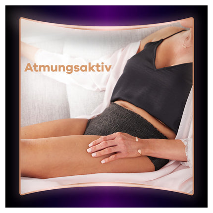 Always Discreet Boutique biksītes urīna nesaturēšanai L izmērs (8 biksītes), urīnpūšļa vājuma gadījumā, absorbē smakas un mitrumu, novērš noplūdi, melnas