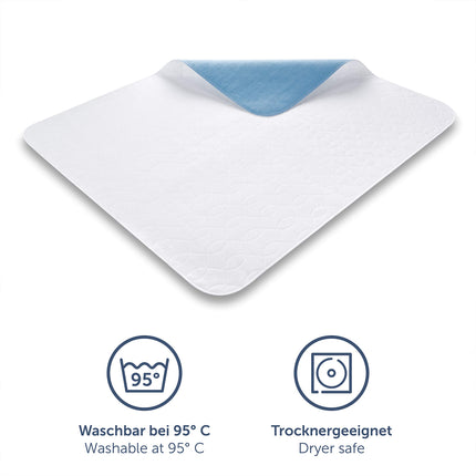 Blumtal® mazgājams urīna nesaturēšanas paliktnis 75x90 cm - Gultas paliktnis zīdaiņiem - OEKO-TEX sertificēts urīna nesaturēšanas paliktnis zīdaiņiem - Ūdensizturīgs gultas paliktnis - Urīna nesaturēšanas paliktnis 75x90 cm - 1 gab. komplekts