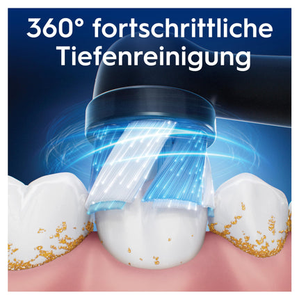 Oral-B iO Ultimate Cleaning elektriskās zobu birstes uzgaļi, 8 gab. iepakojumā, izcila zobu tīrīšana, oriģinālais zobu birstes uzgalis Oral-B zobu birstēm, pastkastītei drošs iepakojums, melns