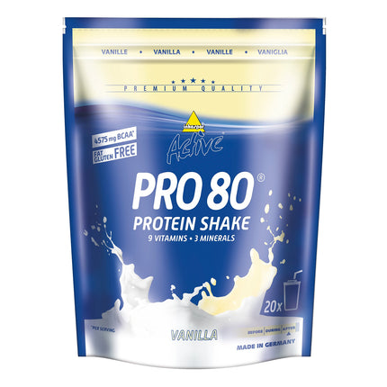 Inkospor Active Pro 80 proteīna kokteilis, vaniļas, 500 g iepakojums