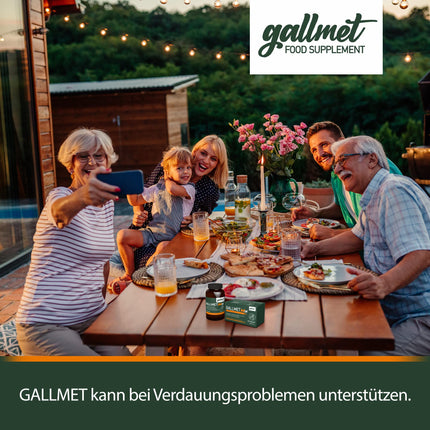 GALLMET žultsskābe, vērša žults, 60 kapsulas, 100 mg + garšaugi 37,5 mg, gremošanas enzīmi aknām, žultij, vēdera uzpūšanās, taukainām aknām, laktozes nepanesībai, gastrītam, zarnu attīrīšanai, vērša žultij, žults sāļiem