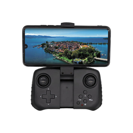 FLYBOTIC - salokāms drons ar WiFi un HD kameru (1280×720 pikseļi) + uzglabāšanas soma - 4 vadības kanāli - akumulators iekļauts - drons bērniem un pieaugušajiem - lietošanai iekštelpās/ārā - vecums 14+