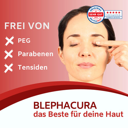 BlephaCura Lid Hygiene, liposomāla suspensija plakstiņu iekaisuma mazināšanai un ikdienas plakstiņu kopšanai, 70 ml šķīdums