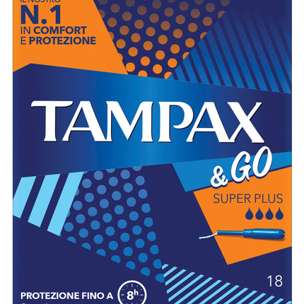 Tampax &amp; Go Super Plus x18 tamponi