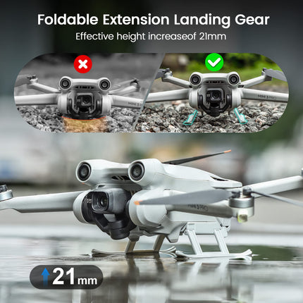 STARTRC Mini 3 Pro piederumu komplekts, 7 vienā ūdensnecaurlaidīga soma, HD stikls, filtrs, propellera turētājs, propellera aizsargs, aukla, nolaišanās mehānisms DJI Mini 3 Pro dronam (bez drona un kontroliera)