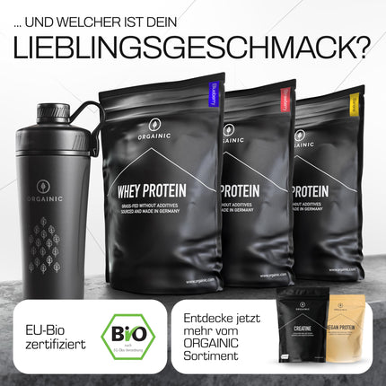 ORGANISKS Organiskais vaniļas sūkalu proteīns - sertificēts bioloģisks produkts bez piedevām - proteīna pulveris no Vācijas - ar zāli barotām govīm - 1000 g