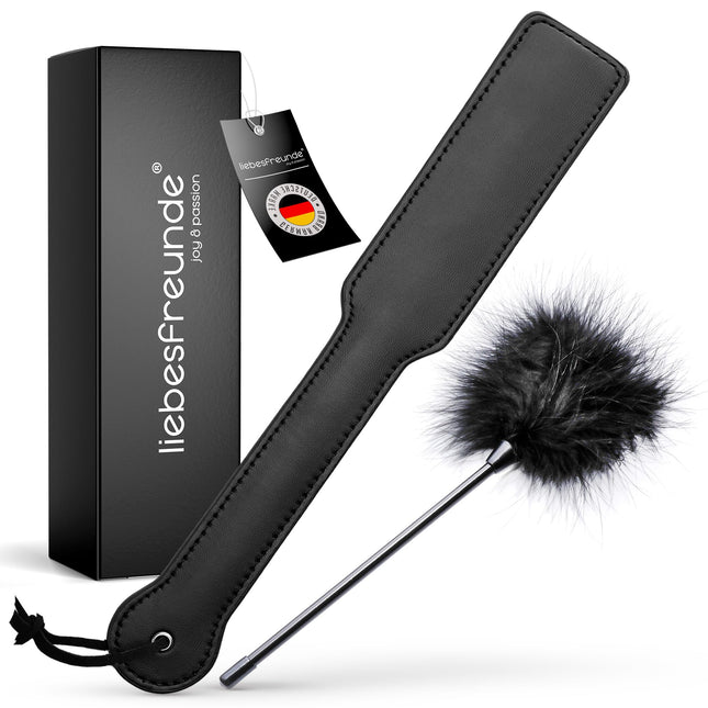 Liebesfreunde® Sex Paddle iesk. Spalvu kutinātājs, BDSM pātagas seksa rotaļlieta pāriem, SM pātaga, crop, bondage aksesuārs