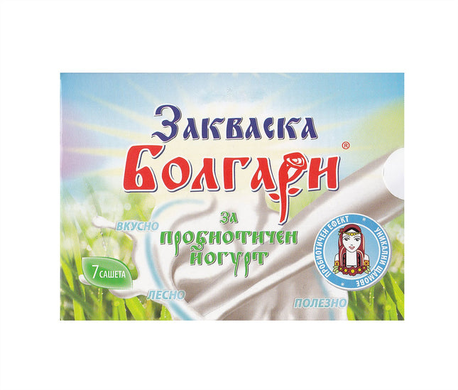 Jogurta ieraugs "BOLGARI" - 7 paciņas liofilizētu jogurta ieraugu ar Lactobacillus rhamnosus