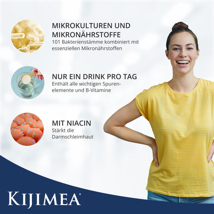 Kijimea Life – holistiska barības vielu piegāde, kas tiek veidota no zarnām | Ar 101 mikrokultūras celmiem, vērtīgiem vitamīniem, olbaltumvielām un minerālvielām