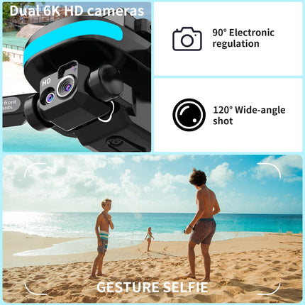 OBEST mini drons ar 4K kameru, tālvadības salokāms WIFI drons, 2 baterijas, 360° šķēršļu apiešana, automātiska atgriešanās, bezgalvas režīms, tālvadības kvadrokopters, bērnu un pieaugušo rotaļlietas un dāvanas