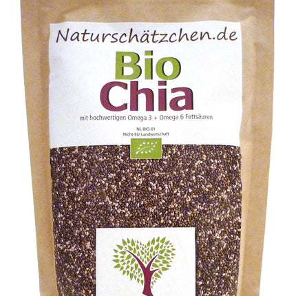 Bioloģiskas čia sēklas ar sertificētu bioloģisko kvalitāti (DE-ÖKO-022) (500g)